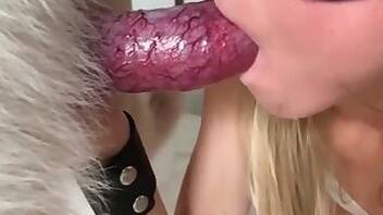 Blowjob animal xxx