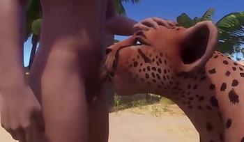 Manga hentai zoo porn with 3D monsters